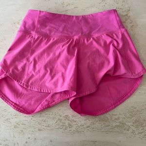 Sonic pink speed up lululemon shorts